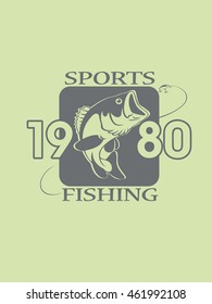 print bass fishing