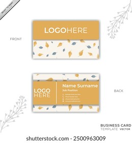 Print a Beautiful business card template with a nature concept.