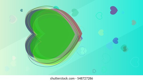 print beside different mark, class effect among heart