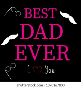 Print Best Dad Ever Greetings banner