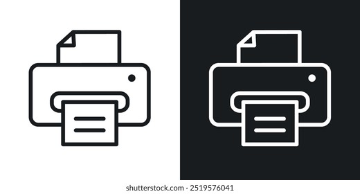 Print black and white icon.