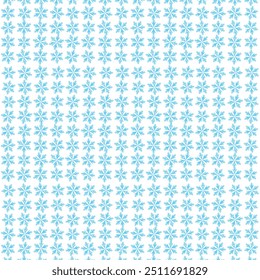 Print a Blue Snowflake Symbol pattern.