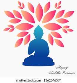Print Buddha Purnima background