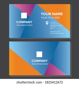 Print business card abstract design for corporate identy company