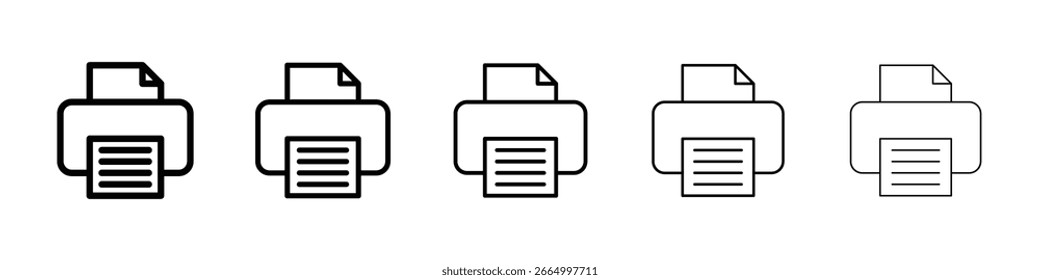 Ícone do botão Imprimir conceito de sinal plano preenchido para web design.