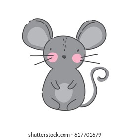 Print with cartoon mouse