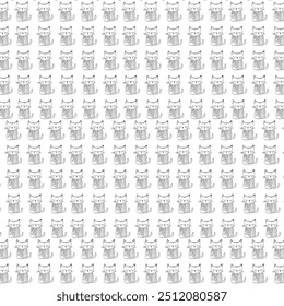 Print a cat design pattern.