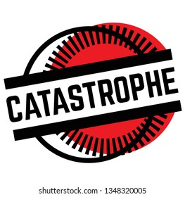 Print catastrophe stamp on white