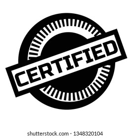 Print certified stamp on white