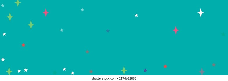 Print Chaotic Pink Blue Multicolor White Pastel Bright Sky Wallpaper. Sea Colorful Indigo Violet Yellow Vibrant Stars Stars Ornament. Turquoise Vivid Azure Red Lavender Orange Green Illustration.