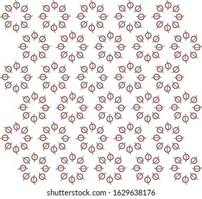 print circle with curve in two colour 
