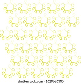 print circular design in yellow colour. 
