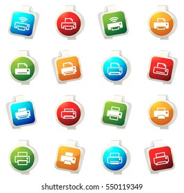 Print color icon for web sites and user interfaces