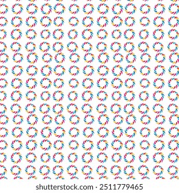 Imprimir Colorido diseño circular y diseño.