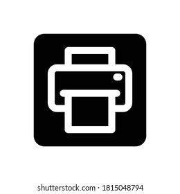 Print (Computer And Hardware) icon Glyph vector