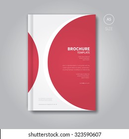 print concept of cover for book background or magazine / abstract brochure layout with circle motive