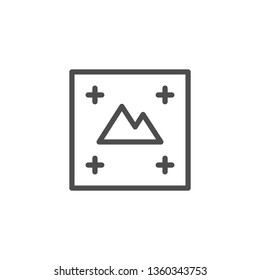 Print concept line icon