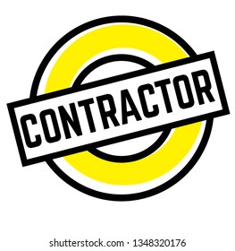Print contractor stamp on white