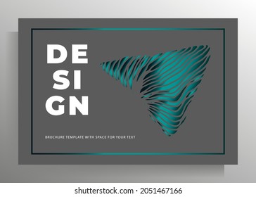Print cover design template. Vector illustration.