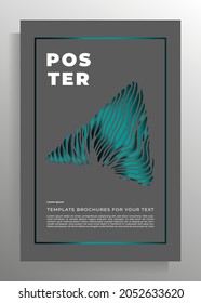 Print cover design template. Vector illustration.