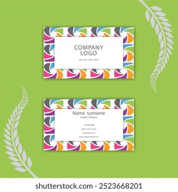 Print a Creative business card template.