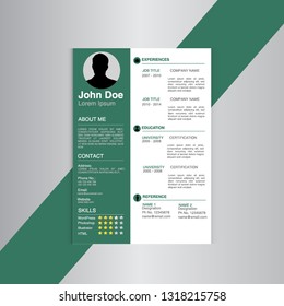 Print Creative resume template Design