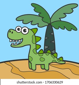 Print cute dinosaur , kids wall decor, kids room art, nursery decor, animals print, dinosaur print, new baby gift, animals ilustration