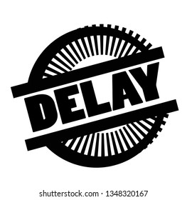 Print delay stamp on white