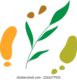 Diseño impreso de mitades aguacate con foso.