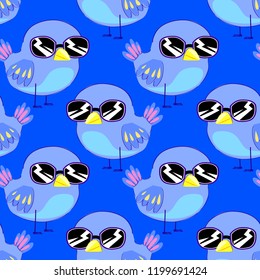 print design cool bird pattern seamless, textile pattern