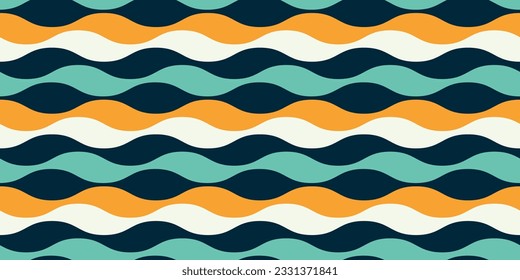 Para impresión y diseño, diseño elegante y sin fisuras. Sencillas ondas elementales mínimas.