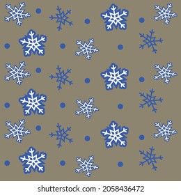 Imprimir con diferentes copos de nieve azules y blancos