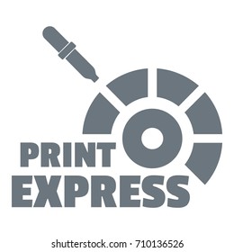Print express logo. Simple illustration of print express vector logo for web design isolated on white background