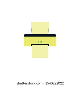 Print or fax vector design. Symbol, icon, illustration.