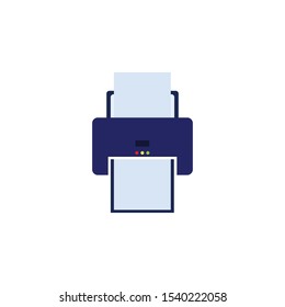 Print or fax vector design. Symbol, icon, illustration.