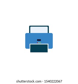 Print or fax vector design. Symbol, icon, illustration.