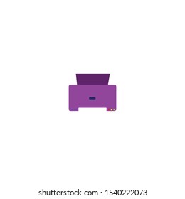 Print or fax vector design. Symbol, icon, illustration.