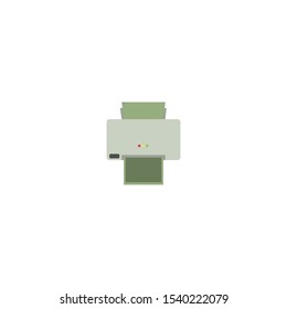 Print or fax vector design. Symbol, icon, illustration.