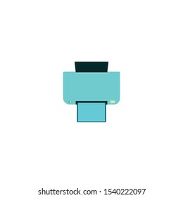 Print or fax vector design. Symbol, icon, illustration.