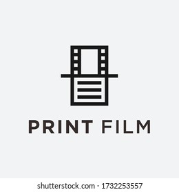 print film logo. script icon