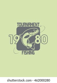 print fishing trout