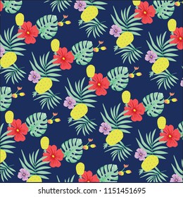 Print floral leaf 