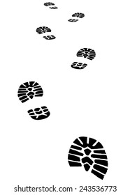 Print Footwear Trace Stock Vector (Royalty Free) 243536773