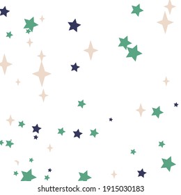 Imprimir un adorno de invierno azul cielo de cuatro puntas. Misterioso fondo de color verde esmeralda navideño. Papel tapiz mágico de la noche Santa White Purple. Papel de fondo oscuro del Año Nuevo Pastel Rosa.