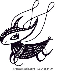 Сhildren's print funny unicorn