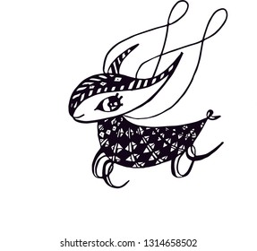 Сhildren's print funny unicorn