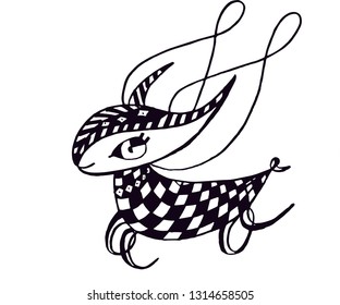 Сhildren's print funny unicorn