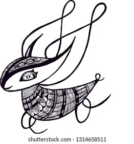 Сhildren's print funny unicorn