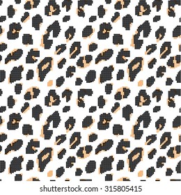 Print fur leopard dots pattern