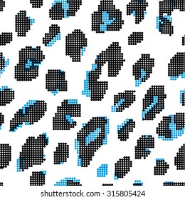 Print fur leopard dots pattern